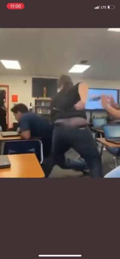 Kid acts tough and gets knocked out.