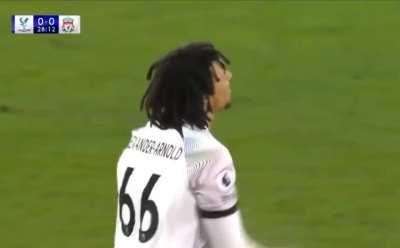 Trent's free kick against Crystal Palace