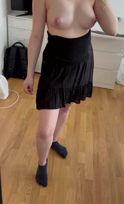 My dress is drenched in milk