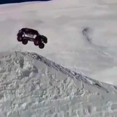 Acrobatics in the snow