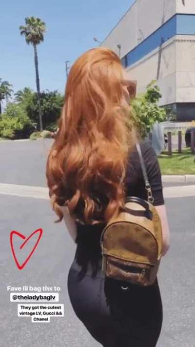 showing off that booty