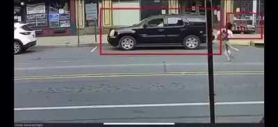 Woman in my town ran across the street last week.