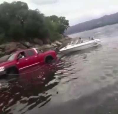 To go boating (x from WinStupidPrizes)