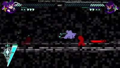 My first ever match in yomi hustle! Did I do my burst right?