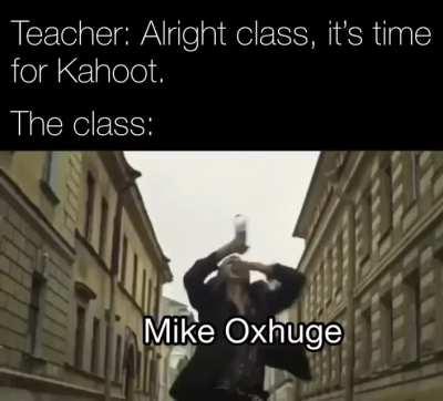 Mike looking at people around meme template