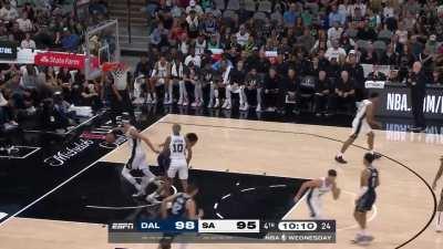 [Highlight] Luka breaks out the Dirk fadeaway to beat the shot clock