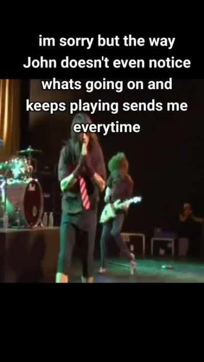 John is ripping this solo and isn’t stopping for anything 😂