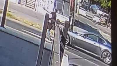 A gunman in DC driving a Maserati opened fire on a mother just for cutting him off. She had her 2 kids in the car and was shot in the shoulder.