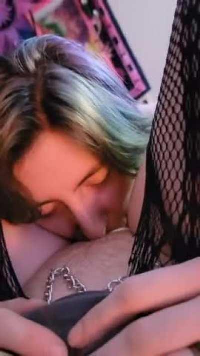 The way she's eating makes you think 