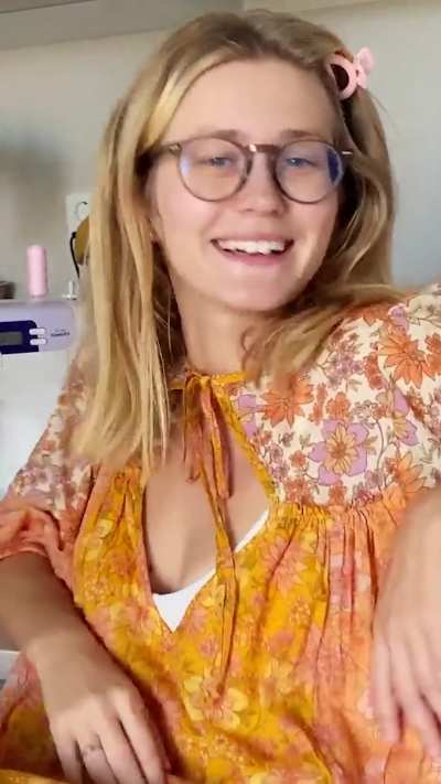 Junie shows off her handmade clothes, then takes them all off for her contest submission!