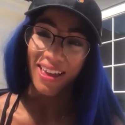 Sasha Banks reacting to Triple H’s greatest moments. Link to video in comments.