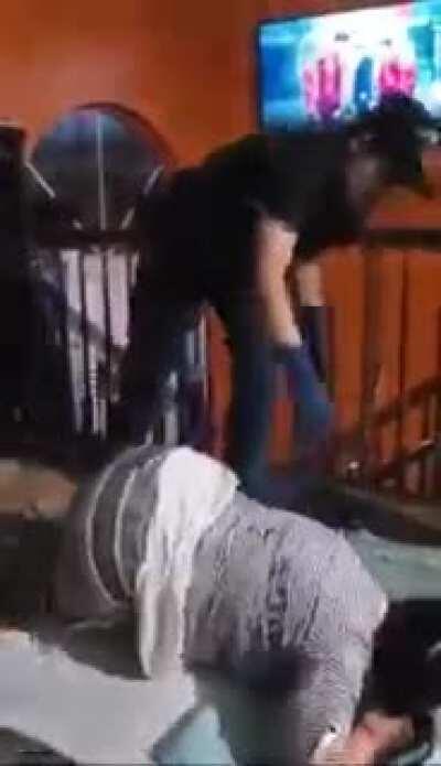 DOV, she looks paralyzed after that