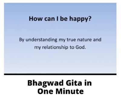 Bhagavad Gita in 1 minute