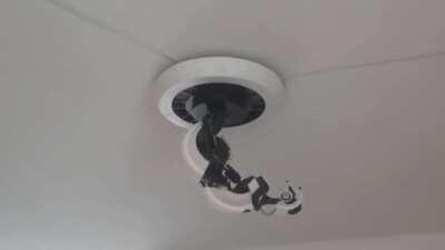 I worked on my GLaDOS model - I can now control my lamp with my voice!