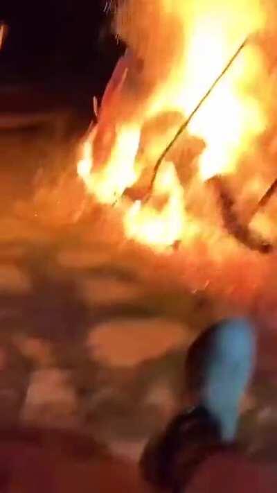 Lit a fire under his own ass