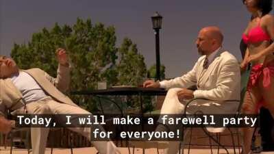 SuStavo fring kills the entire cartel and listens to german music from the 1990's