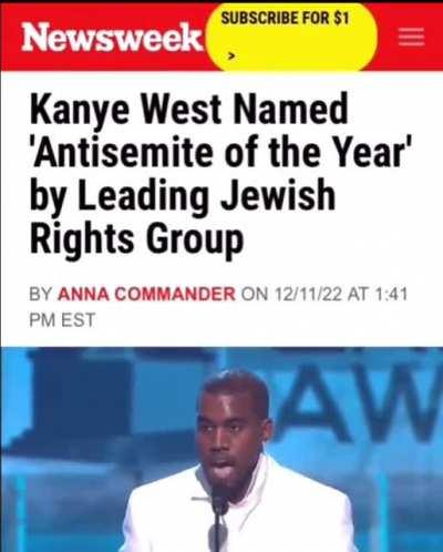 They’re making up new awards for Ye, he’s breaking so many records 😭