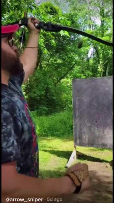 Man Demonstrates His Extreme Archery Skills