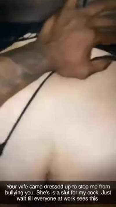 wife said she would talk and handle my bully problem well I guess she talked to him really good but now I get bullied even more and everyone at work knows