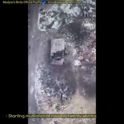 Madyar - UA drone recon. Tracking and destroying approx 20 ru troops. 15 Jan. Soledar. Subtitled