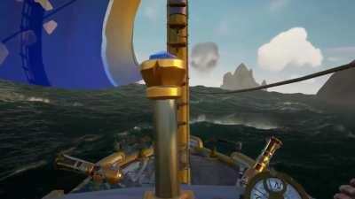 I knew they could spawn from under the water, but straight from the sky?