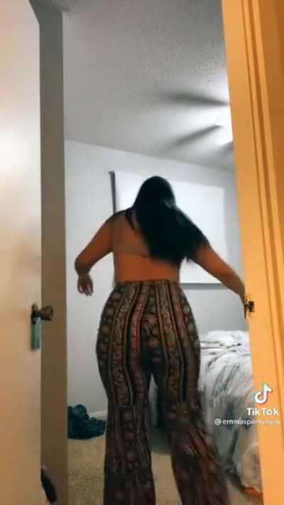 All that ass stuffed in those pants.