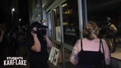 [Capitol Storming][RvW] Capitol Police don riot gear to defend Arizona's State House from coordinated, premeditated assault by violent pro-abortion Democrats following overturn of Roe vs. Wade