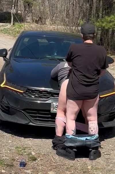 Backshots over car