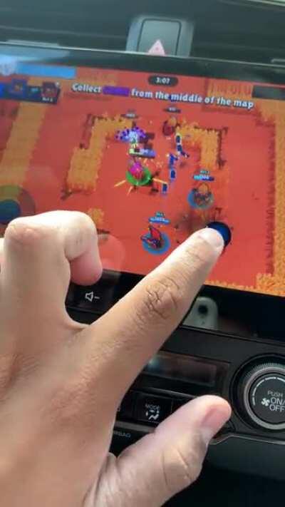 Was able to play Brawl Stars in my Honda Civic