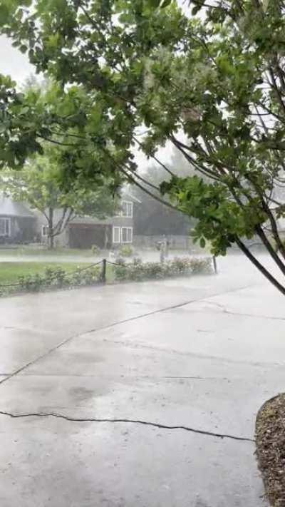 peaceful Colorado downpour
