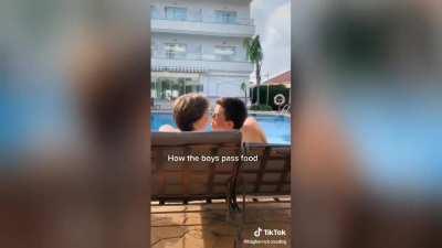 Correct way to pass the food