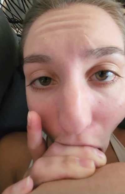 I cant help myself but smile when I have a dick in my mouth