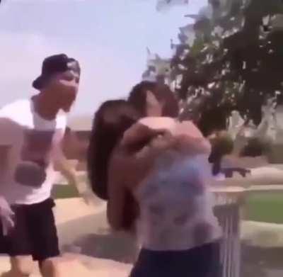 Why is he interfering in this cat fight