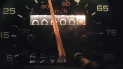 my odometer last night