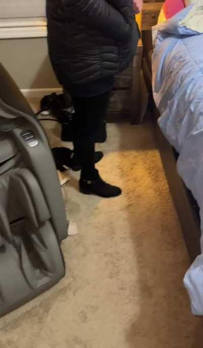 She finally came home after seeing her bull alone for the first time. I was waiting on evening in anticipation Maybe next time she can bring home a creampie?