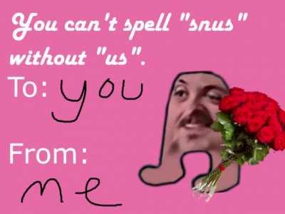 bajs, will you be my valentine?