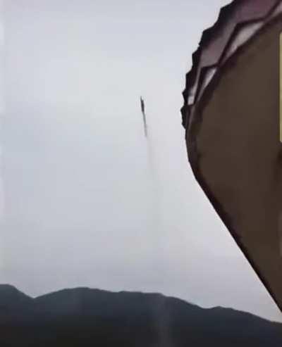 Fireworks imitating a missile