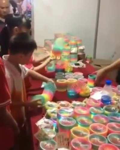 Never seen slinky skill like it