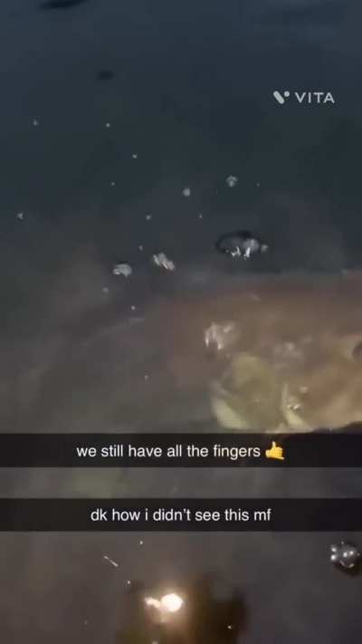 He was down for some finger food