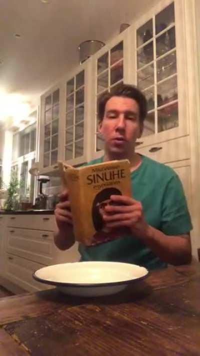 Trying to read a book