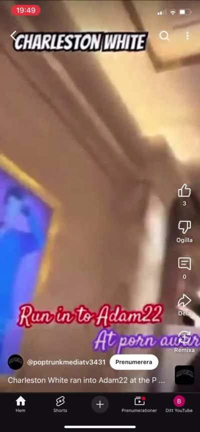 Adolf16 really tired to tell us that Charleston white lost because he didn’t keep the same energy,but wack was all teeth after what he told him what he was going to do and after all violation CW threw at him. Well here is a video where Adam was a straight