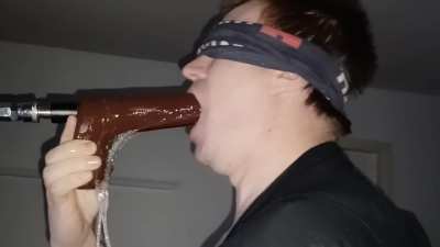 Deepthroating Jax with fucking machine