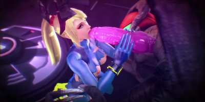 Samus gets a taste of Ridley (bayern3D) [Metroid]