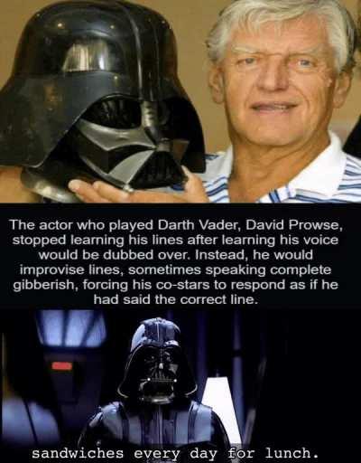 Yes Lord Vader!