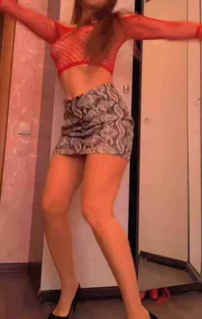 I pulled my skirt up for you