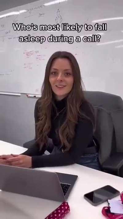 The look on the face at the end