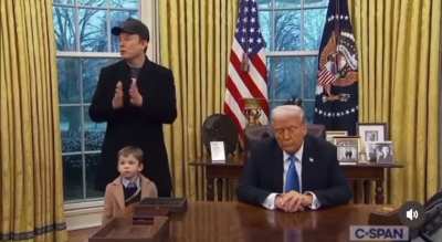 Elon’s kid tells Trump “You are not the president and you need to go away.”
