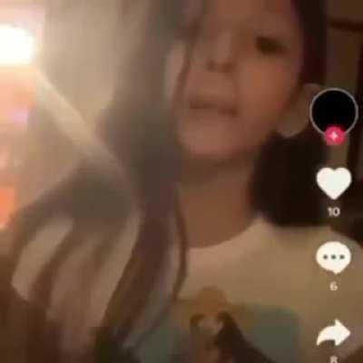 Small child on tiktok says very nice things