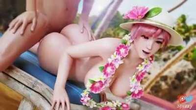 Honoka outside getting fucked (Spizzy) [Dead or Alive]
