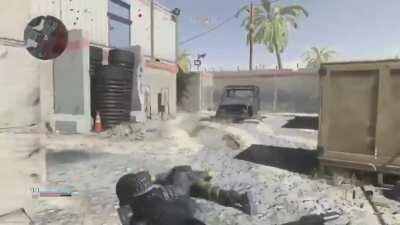 That poor riot shield got nuked :(